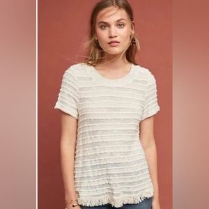 Anthropology Eri and Ali cream top